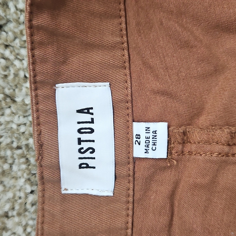 NEW PISTOLA jasmine high rise wide leg pant in sepia - Picture 4 of 6
